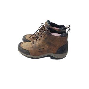 Ariat Women's Brown Black 10004134 Terrain Lace-Up Waterproof Hiking Boot Sz 10B